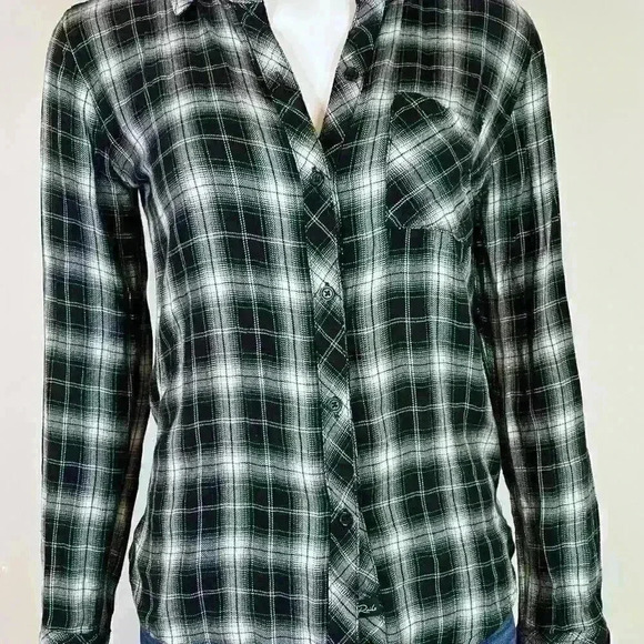 Rails Black and white Button Down Shirt Size XS - Picture 8 of 9